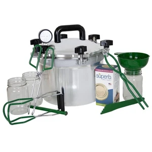 Kit de olla a presión All American, jarra de 10,5 cuartos de galón de alta resistencia con manómetro - Imagen 1 de 5