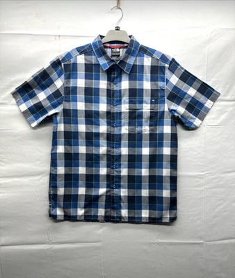 The North Face Men Short Sleeve Check Shirt Size Medium Regular Fit Button Up - Image 1 of 4