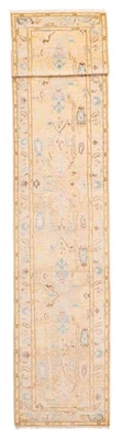 3'2" x 20'0" Vintage Hand-knotted Runner Rug Traditional Oriental Wool Carpet - Image 1 of 4