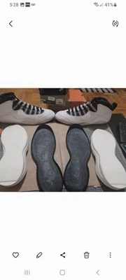 Nike Air Jordan X 10 Gris Acero 1994 Taiwán 11.5 Con Caja Para Propósito Retro Foto 1 de 4