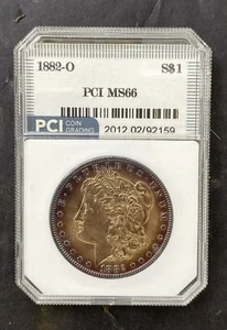 1882-O $1 Morgan Silver Dollar PCI MS-66 Mint State Toned Obverse - Picture 1 of 6