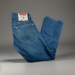 True Religion Billy Super T Triple Horseshoe Bootcut Jean Mens 29x34 - Picture 1 of 14