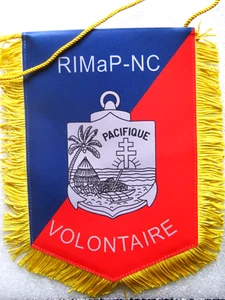 FANION (BI FACE) DES TROUPES DE MARINE RIMaP-NC PACIFIQUE VOLONTAIRE (VARIANTE) - Picture 1 of 2