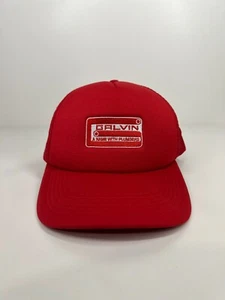 Galvin Plumbing Suppliers cap hat red trucker adjustable one size fits most - Picture 1 of 9