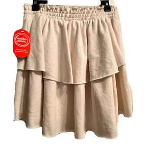 NWT Wonder Nation Girls Knit Skirt - XL (14-16) , Beige. - Picture 1 of 4