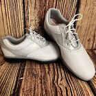FOOTJOY eMerge Women’s White/Silver Golf Shoes With Spikes Sz 8M - Worn Once!