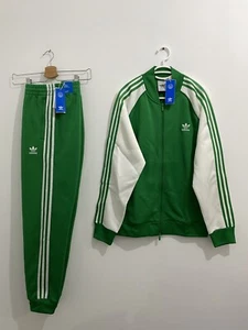 Adidas Originals Adicolor Classics+ Superstar Trainingsanzug Grün Weiß Größe 2XL - Bild 1 von 13
