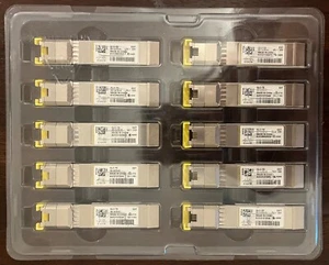 10-pack Cisco 1000Base-T GLC-TE 30-1475-01 SFP Transceiver Module with Clamshell - Photo 1/3