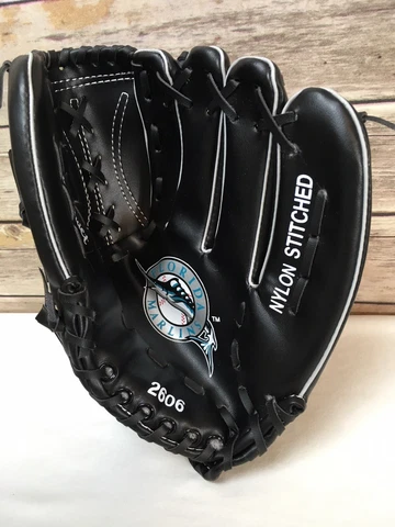 Vintage Florida Marlins Chevron Gary Sheffield Black Custom Built Baseball Glove Cover