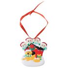 Santa Claus With Mask Christmas Tree Ornament Happy Family