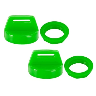 2PCS Green Ignition Key Cover w/Nut For Polaris RZR XP 570 800 900 1000 5433534- — 第 1/4 张图片