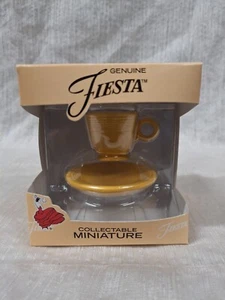 Tazza e piattino giallo originale in miniatura Fiesta da collezione NUOVISSIMO - Foto 1 di 6