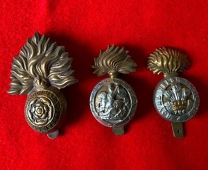 Royal, Welsh and Northumberland Fusiliers British Army Cap Badge small bundle - Picture 1 of 9