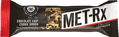 MET-Rx Big 100 Colossal Protein Bars Chocolate Chip Cookie Dough (9 Count) - Image 1 of 3