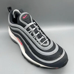 2018 Nike Air Max 97 Anthracite Crimson CI6392-001 Mens Uk 8.5 Trainers Shoes - Picture 1 of 9