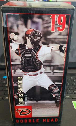2009 Chris Snyder SGA Bobblehead Arizona Diamondbacks New In Box Cover