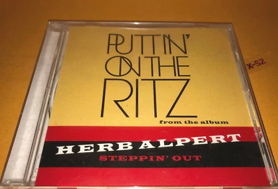 Herb Alpert CD hit single Puttin On the Ritz (promotion for Steppin Out) promo Foto 1 de 2