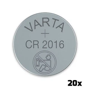 Knopfzelle Varta CR2016, DL2016, BR2016 Lithium 3V, Industrieware 20 Stück lose - Bild 1 von 1