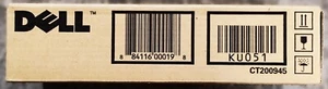 Cartucho de tóner cian original Dell KU051 1320c nuevo en caja - Imagen 1 de 4