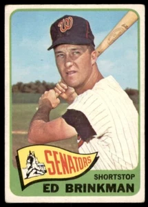 1965 Topps #417  Ed Brinkman  Washington Senators  VG-VG/EX - Picture 1 of 2