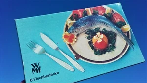 OVP BOX WMF 1288356040 FISCHBESTECK 12X MESSER GABEL VINTAGE 60ER 70ER RETRO TOP - Bild 1 von 17
