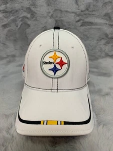 Pittsburgh Steelers Hat Cap White Small Medium Reebok NFL Football - Picture 1 of 8
