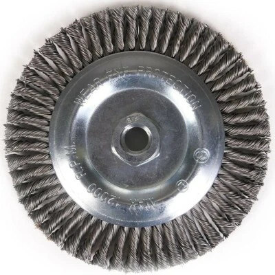 3 Pack - 7" x 5/8-11" Carbon Steel Stringer Bead Wire Wheel For Angle Grinder - Image 1 of 4