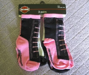 Harley Davidson  Girls Kids  Socks - Picture 1 of 3