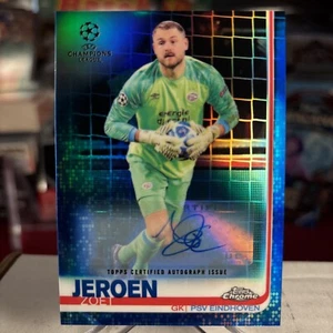 2018-19 Topps Chrome UEFA UCL Jeroen Zoet AUTO Blue Refractor SSP /150 ⭐️ MINT - Picture 1 of 2
