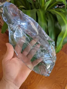 Huge 5.3lbs Ice Blue Slag Cullet Glass Sea Decorator Piece - Picture 1 of 8