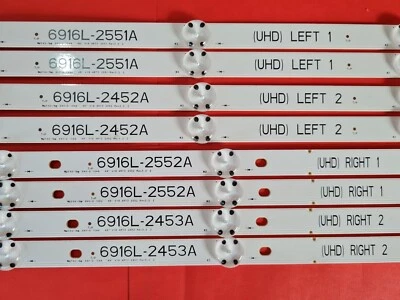 NEW FULL LG LED SET 49UH6500 49UH650V 49UH661V 49UH668V LC490DGG-FJ - Image 1 of 4