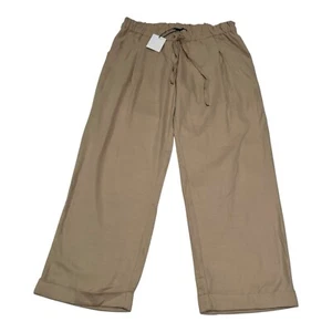 Pantaloni Hatch Maternity Jude nuovi con etichette taglia 2 sabbia pull-on lino vestibilità rilassata $188 - Foto 1 di 16