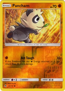 Pokemon - Pancham - 65/131 - Common - Reverse Holo - Sun & Moon Forbidden Light - Picture 1 of 1