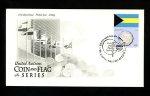 Postal History UN FDC NY #998a Artcraft Coin Flag Series Bahamas 2010 - Picture 1 of 2