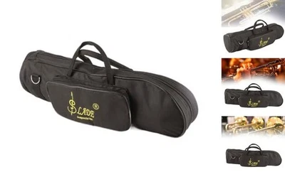 Estuche Denash Trompeta Gig Bag,Bolso Trompetas Diseño Doble Cremallera,Portátil Doble  Foto 1 de 4