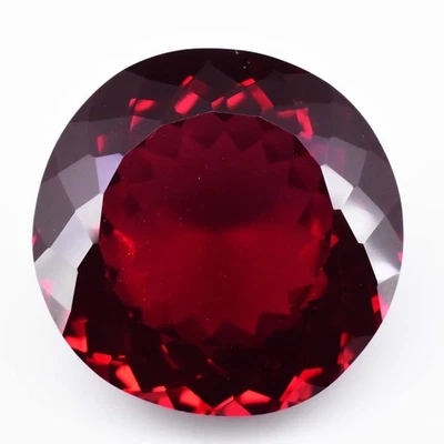 Exceptional 50.00 Ct Natural Mogok Red Ruby Certified Round Loose Gemstone - Image 1 of 4