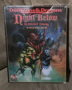 New Sealed Advanced D&D NIGHT BELOW An Underdark Campaign Box Set 1995 TSR 1125  - Picture 1 of 18