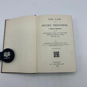 The Law of Psychic Phenomena Thomson Jay Hudson Hypnotism Spiritism Psychology - Picture 1 of 9