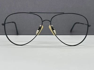 Monturas de gafas Luxottica para hombre negras ovaladas grandes XL piloto vintage 1205 años 80 Foto 1 de 4