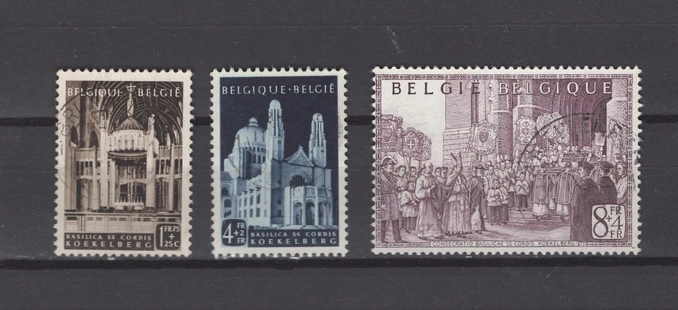 BELGIUM 1952 Koekelberg basilix fine used 876/878 - Image 1 of 1