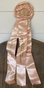 LaFollette Kiwanis Club Horse Show Rosette Ribbon Award Equestrian Pink 1970 - Picture 1 of 7