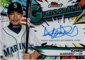 2025 Topps Finest Ichiro Suzuki #G-I Gustographs Auto /25 SSP - Picture 1 of 2