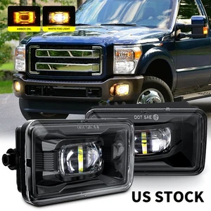 DOT Pair Bumper Fog Lights DRL For Ford F150 2015-2020 F250 Super Duty 2017-2018 - Picture 1 of 14