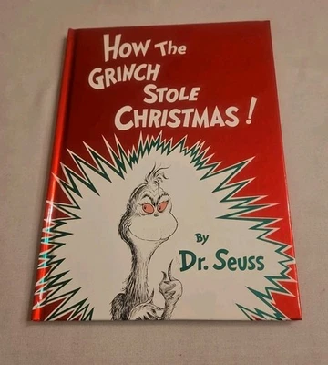 Vintage 1985, "How The Grinch Stole Christmas" By Dr. Seuss Hardcover Book EUC  Foto 1 de 4