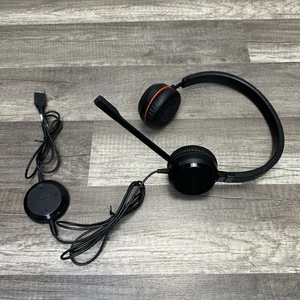Jabra USB & 3,5mm Stereo Headset Anschluss Evolve 30 II MS schwarz ENC060 - Bild 1 von 7