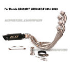 Do Honda CBR650R / F CB650R 2014-2023 Pełny tłumik wydechowy Rura nagłówka 2" Wsuwany