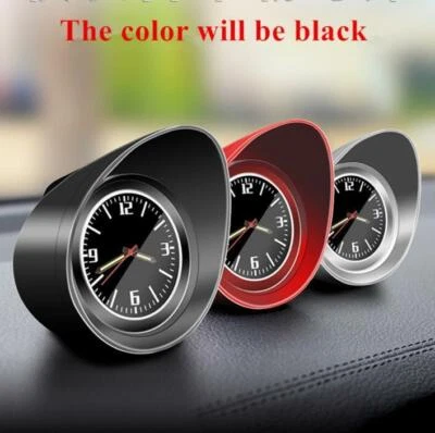 Black Car Truck Interior Dashboard Clock Automotive Luminous Backlight Glass Mir - Image 1 of 4