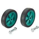 Convenient And Shockproof Green Air Compressor Replacement Wheels Set Of 2