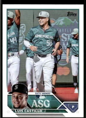 2023 Topps Chrome Update #ASGC-49 Luis Castillo 2023 All-Star Game - Image 1 of 2
