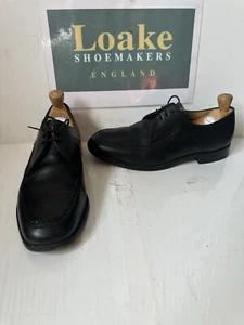 Zapatos de cuero negro Loake Fontwell talla UK 8 EU 42 G aptos hechos a mano en Reino Unido - Imagen 1 de 14